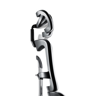 Ergonomické čierno-biele kreslo Diablo V-MASTER