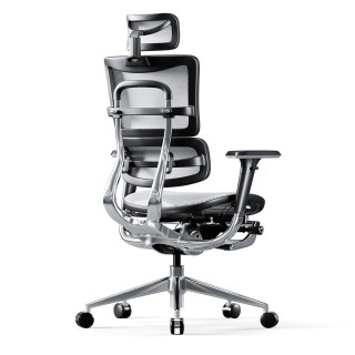 Ergonomické čierno-biele kreslo Diablo V-MASTER