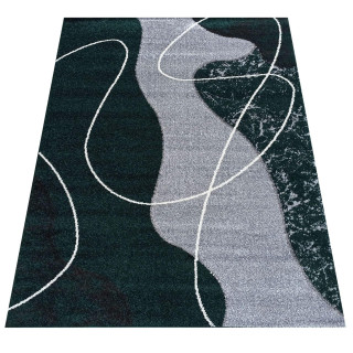 Koberec so vzorom zelenej farby