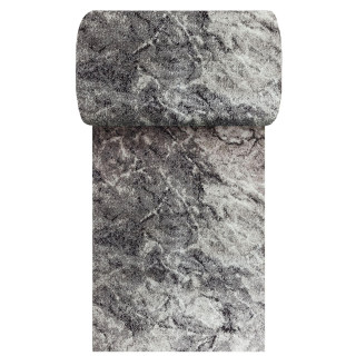 Moderný sivý koberec so vzorom