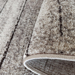Koberec so vzorom sivej farby