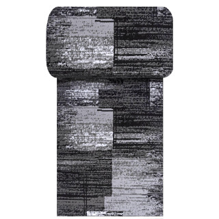 Sivý moderný koberec so vzorom