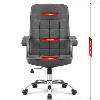 Kancelárske látkové kreslo HELLS Chair HC- 1020