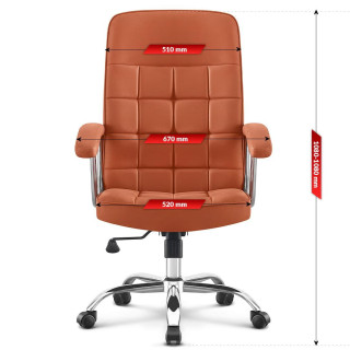 Kancelárske hnedé kreslo HELLS Chair HC- 1020
