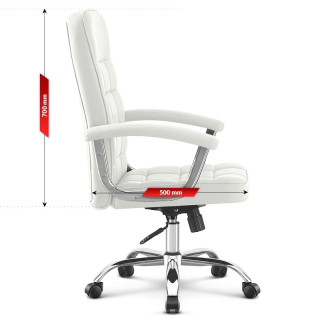 Biele kancelárske kreslo HELLS Chair HC- 1020