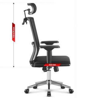 Kancelárske látkové kreslo HELLS Chair HC- 1027