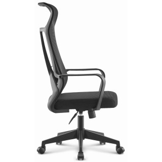 Čierne látkové kancelárske kreslo HELLS Chair HC- 1025