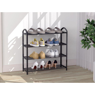 Kovový botník so 4 policami