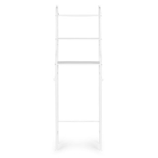 Biely policový regál do kúpeľne