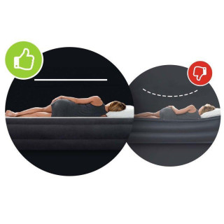 Nafukovacia zamatová posteľ s pumpou