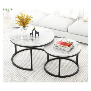 Sada okrúhlych konferenčných stolíkov 2v1