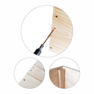 Drevený záhon na zeleninu - 120x100x18cm