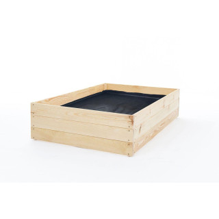 Záhradný drevený záhon na zeleninu - 120x100x27cm