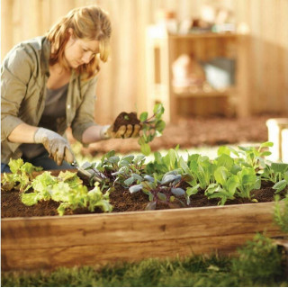 Impregnovaný drevený záhon - 120x80x18cm