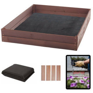 Drevený impregnovaný záhon - 120x100x18cm