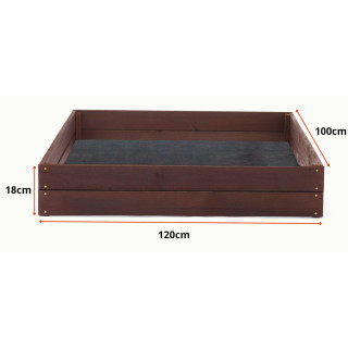 Drevený impregnovaný záhon - 120x100x18cm