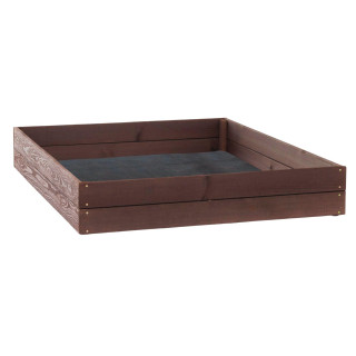 Impregnovaný drevený záhon - 140x120x18cm