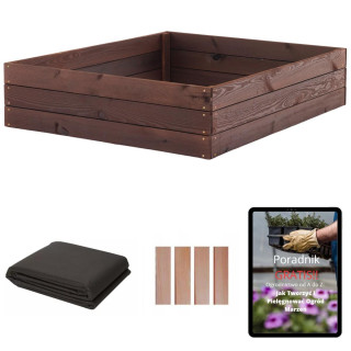 Drevený impregnovaný záhon - 120x80x27cm