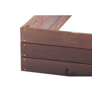 Drevený impregnovaný záhon - 120x80x27cm