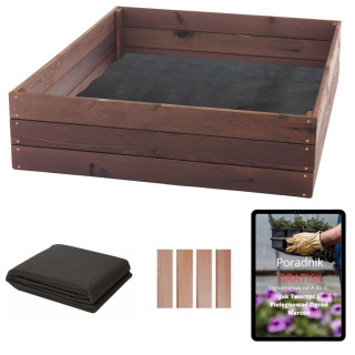 Impregnovaný drevený záhon - 120x100x27cm