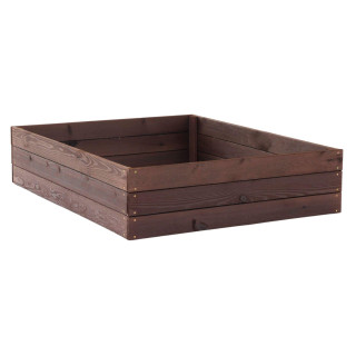 Drevený impregnovaný záhon - 120x120x27cm