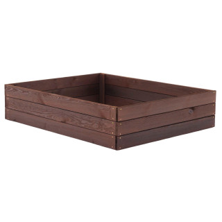 Drevený impregnovaný záhon - 120x120x27cm