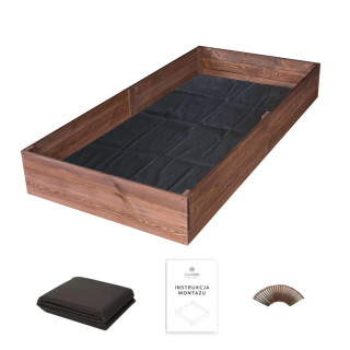 Drevený impregnovaný záhon - 200x80x27cm