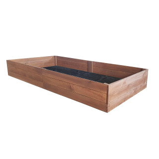 Impregnovaný drevený záhon - 240x80x27cm