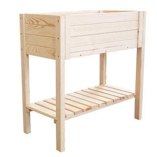 Drevený stojan na kvety/kvetináč - 39x79x79cm