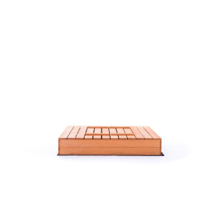 Uzatvárateľné impregnované pieskovisko s lavičkami - 140x140 cm