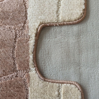 Béžová kúpeľňová zostava koberčekov