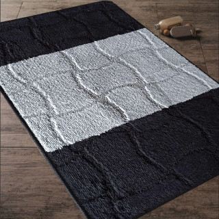 Čierna kúpeľňová zostava koberčekov