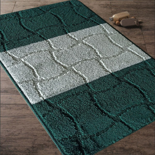 Zelená kúpeľňová zostava koberčekov