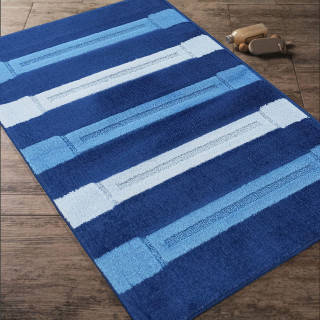 Kúpeľňová zostava koberčekov modrej farby