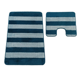 Kúpeľňová tyrkysová zostava koberčekov