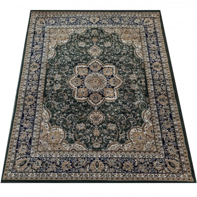 Zelený vintage koberec