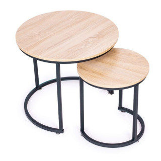 Sada 2 okrúhlych konferenčných stolíkov