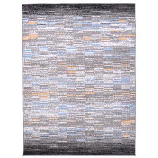 Moderný koberec so vzorom sivej farby