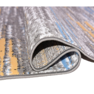 Moderný koberec so vzorom sivej farby