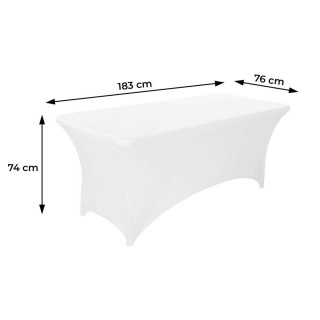 Univerzálny poťah na obrus na cateringový stôl 180 cm