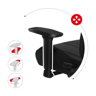 Gaming stol iz blaga Huzaro FORCE 7.9 Black Mesh