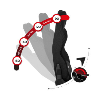 Gaming stol iz blaga Huzaro FORCE 7.9 Black Mesh