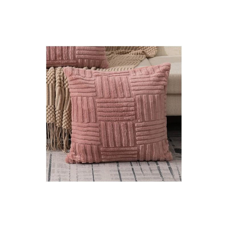 Nadýchaná ružová obliečka na vankúš