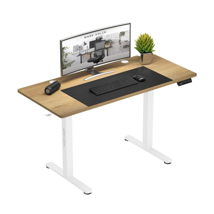 Hnedo-biely elektrický stôl Mark Adler LEADER 7.0 Craft