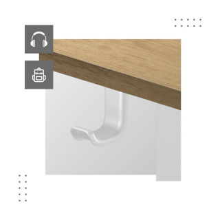 Hnedo-biely elektrický stôl Mark Adler LEADER 7.0 Craft