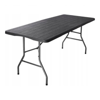 Skladací hnedý cateringový stôl - 70 x 180 cm