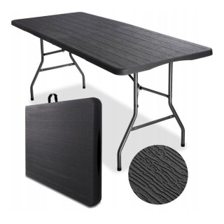 Skladací hnedý cateringový stôl - 70 x 180 cm