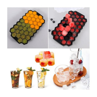 Silikónová forma na ľadové kocky - 37 osemhranných kociek