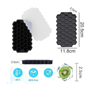 Silikónová forma na ľadové kocky - 37 osemhranných kociek