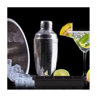 Čierna silikónová forma na ľadové kocky - 15 kociek